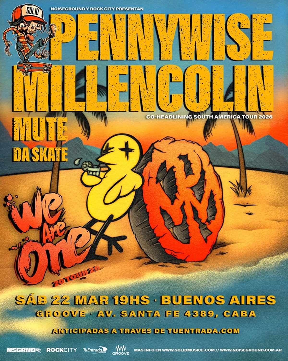 Millencolin y Pennywise en Argentina.