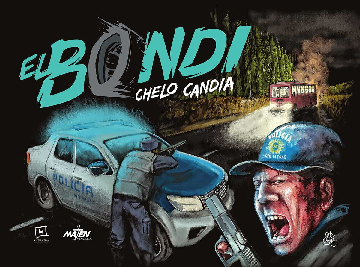 Portada de El bondi, historieta de Chelo Candia