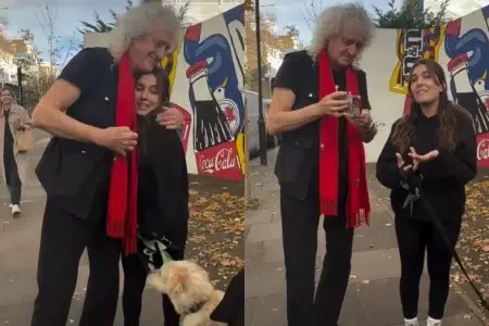 Salió a pasear al perro y terminó cantando “Love of My Life” frente a Brian May