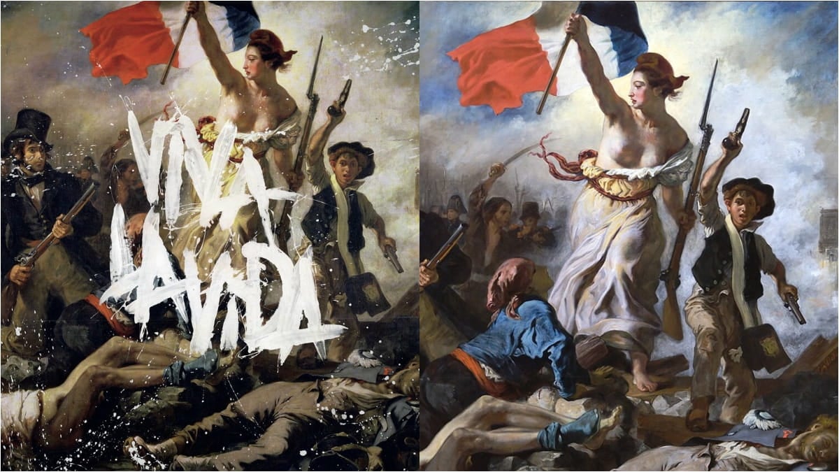 La portada del cuarto álbum de estudio de Coldplay reproduce La libertad guiando al pueblo, del pintor Eugène Delacroix, una de las obras más emblemáticas del romanticismo francés.
