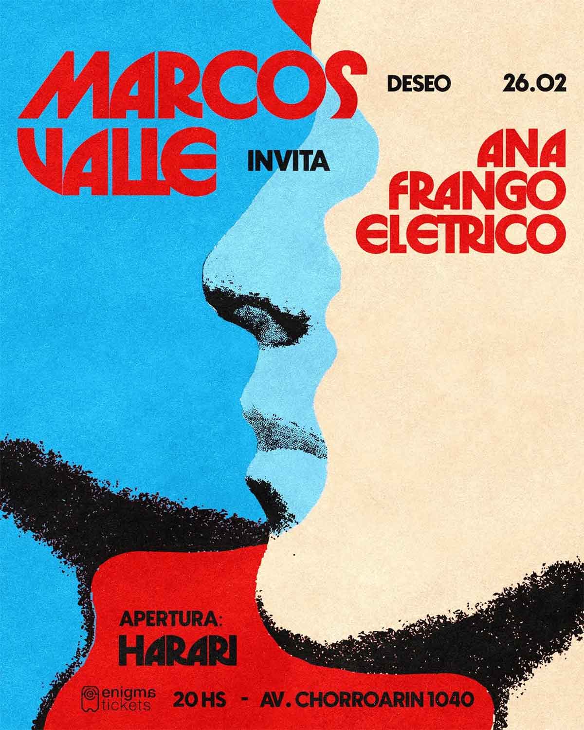 Marcos Valle y Ana Frango Elétrico en Argentina