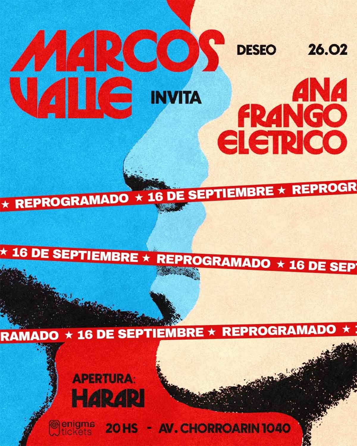 Marcos Valle y Ana Frango Elétrico en Argentina