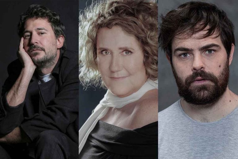 Santiago Mitre, Verónica Llinás y Peter Lanzani