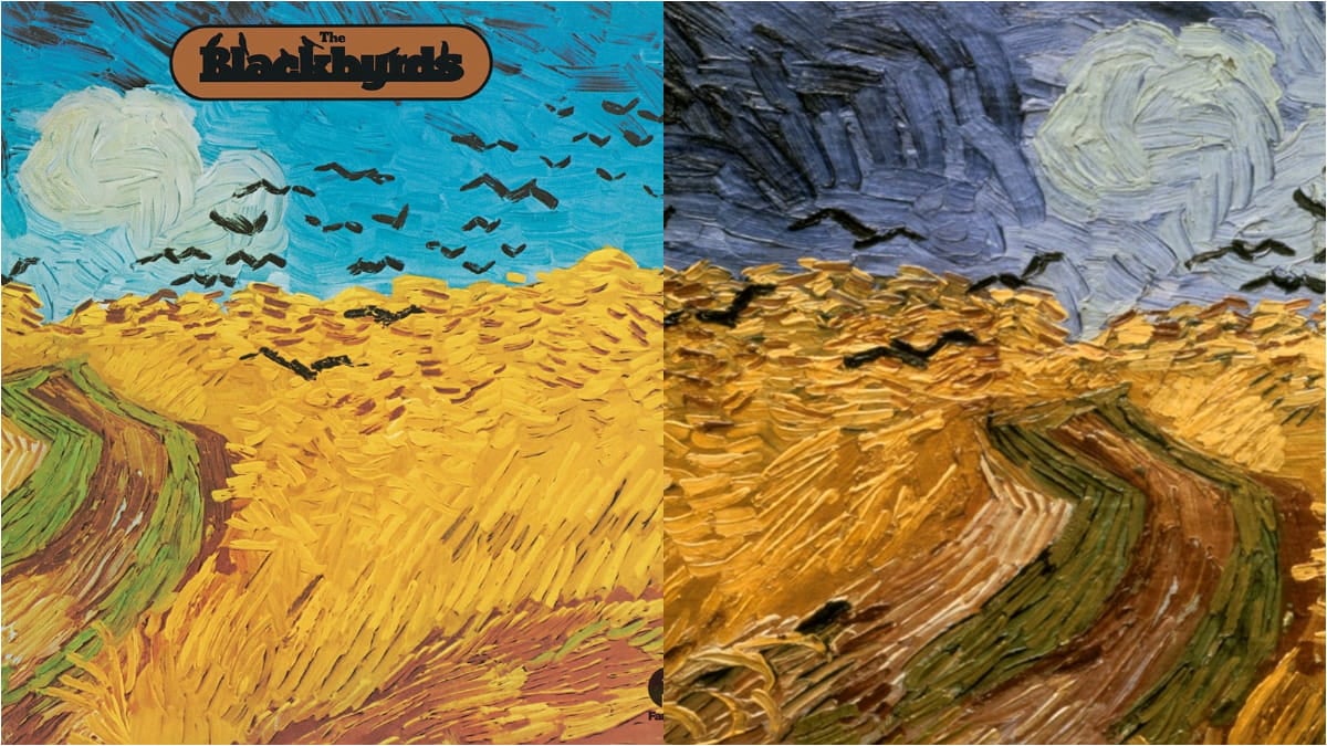 The Blackbyrds eligió una de las imágenes más enigmáticas de la historia del arte: Campo de trigo con cuervos, de Vincent van Gogh.