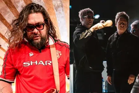 Jason Momoa versionó un tema de Oasis y se volvió viral Jason Momoa versionó un tema de Oasis y se volvió viral