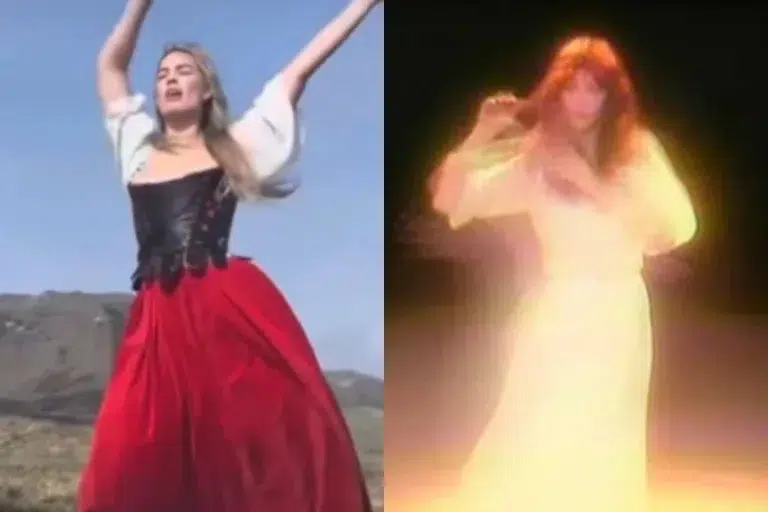 Margot Robbie recreó el baile de Kate Bush en el video de "Wuthering Heights"