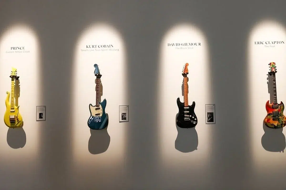 Subastan guitarras históricas de Kurt Cobain, The Beatles y más