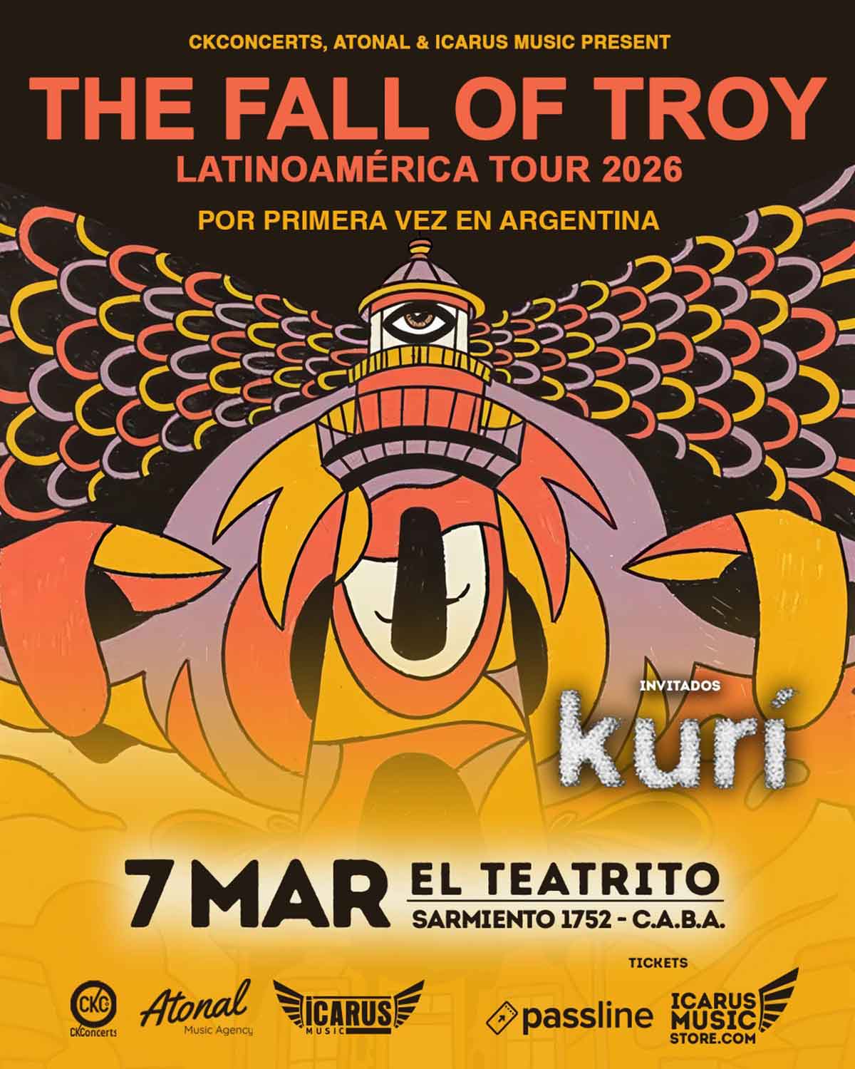 The Fall of Troy en Argentina.