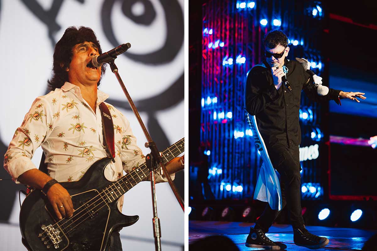 Viejas Locas (izquierda) y Jóvenes Pordioseros (derecha) en Cosquín Rock 2026