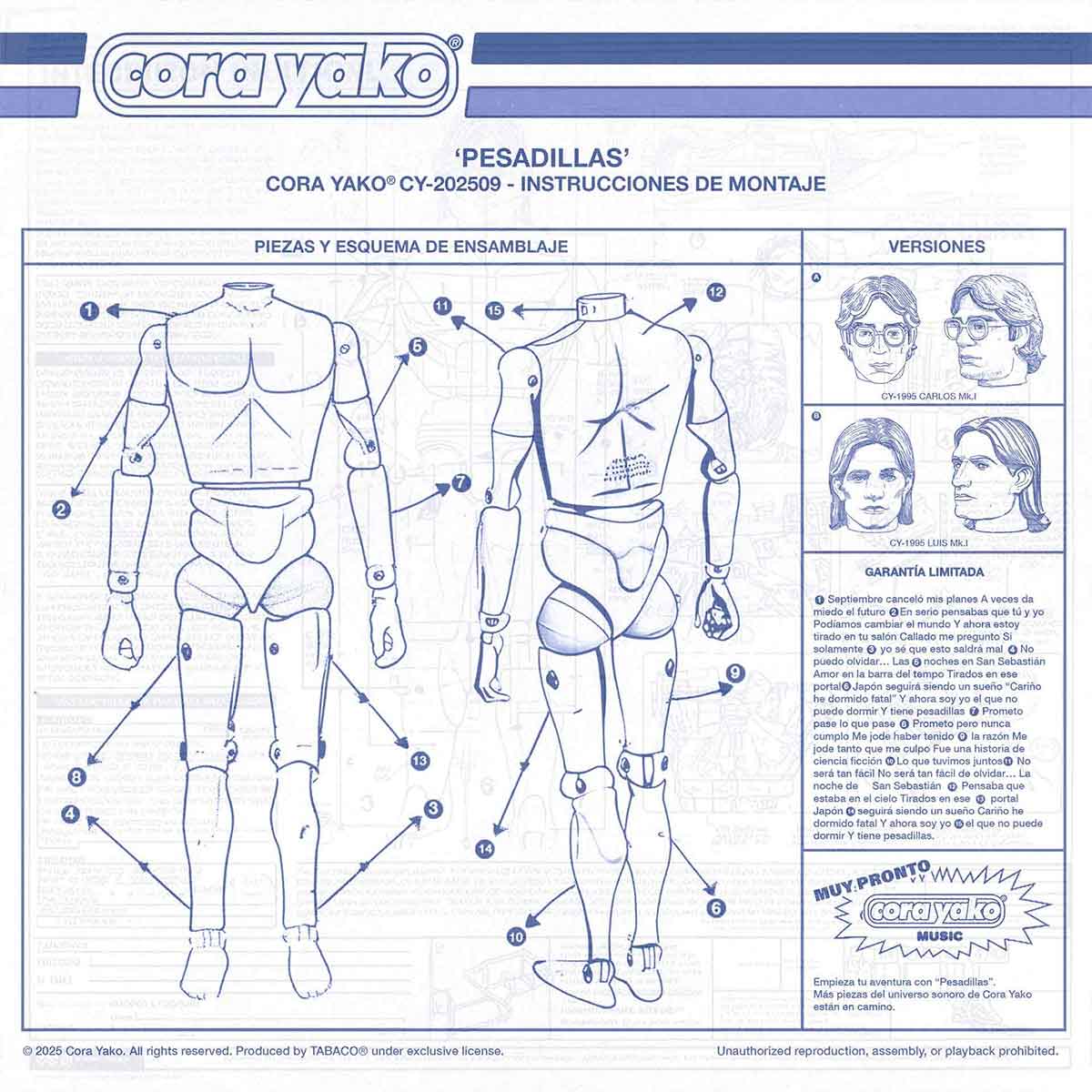 Portada del single "Pesadillas" de Cora Yako
