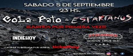 Cola de Pato + Espartanos en Strummer
