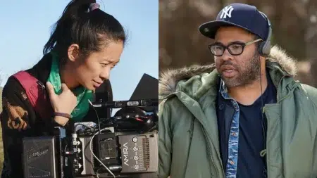 Chloé Zhao y Jordan Peele