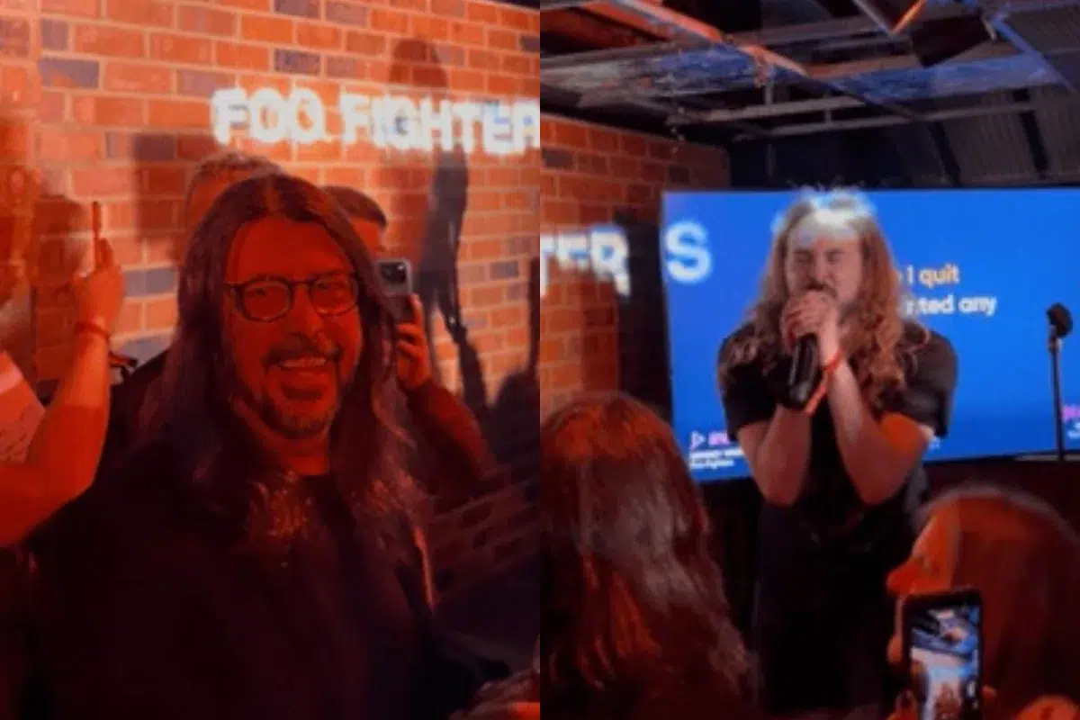 Dave Grohl cantó con un fan en un evento de Foo Fighters: El video Dave Grohl cantando con un fan en evento de Foo Fighters