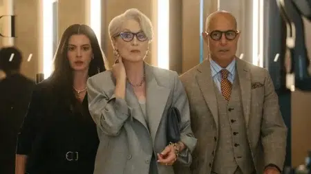 Anne Hathaway, Meryl Streep y Stanley Tucci en El diablo viste a la moda 2