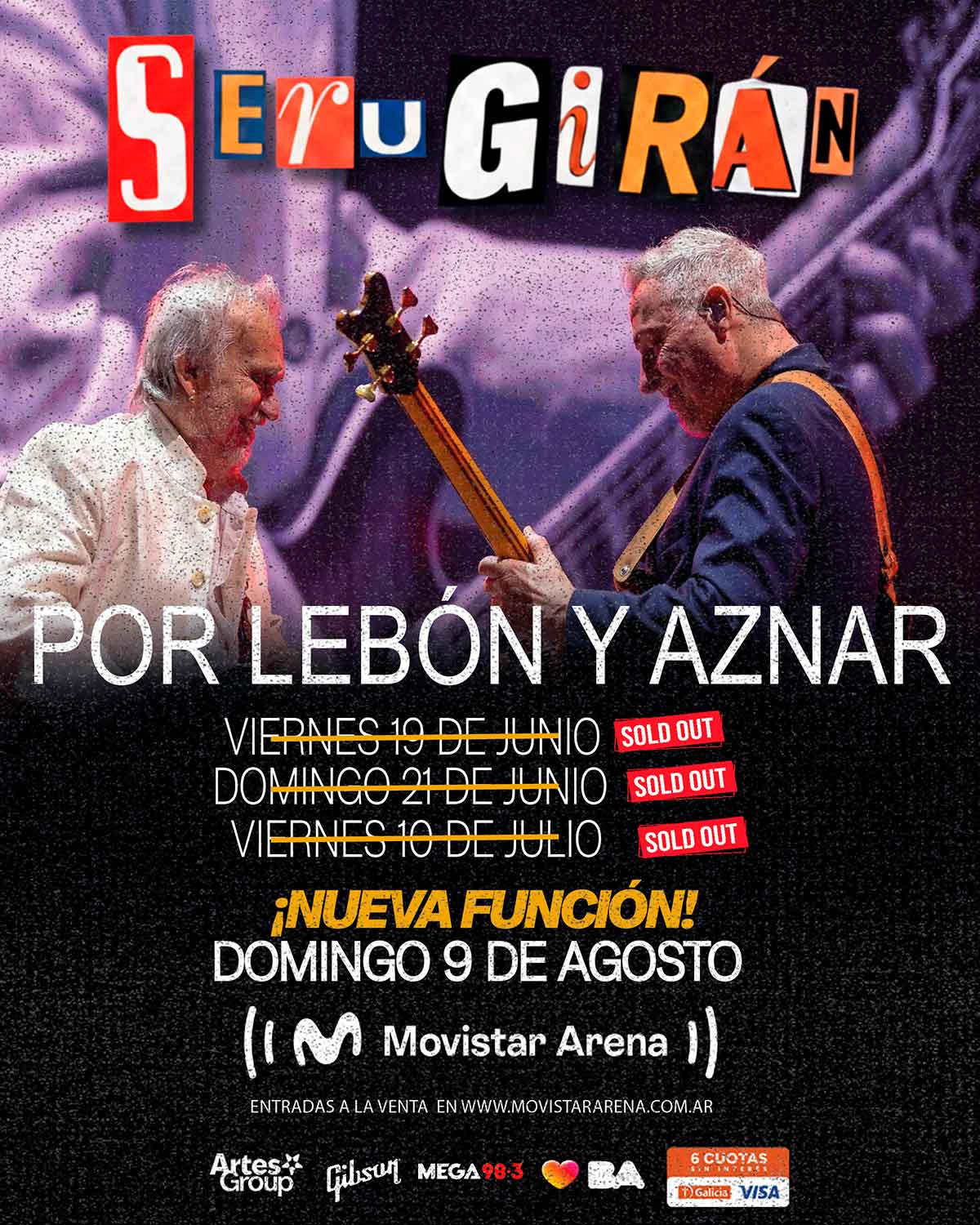Serú Girán por Lebón y Aznar en Movistar Arena