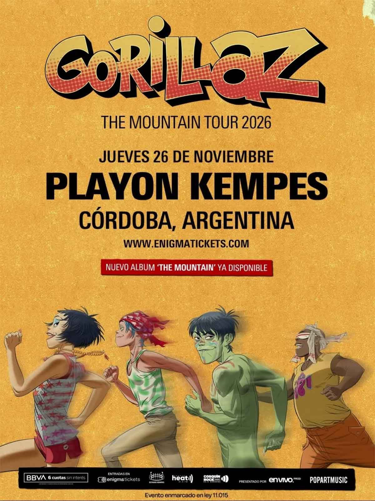Gorillaz en Córdoba