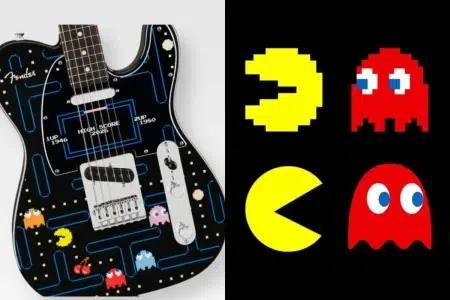 Fender lanzó una guitarra inspirada en Pac-Man Guitarra Fender inspirada en Pac-Man