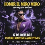 Homer el Mero Mero en Estadio Malvinas Argentinas