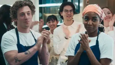Jeremy Allen White y Ayo Edebiri en The Bear