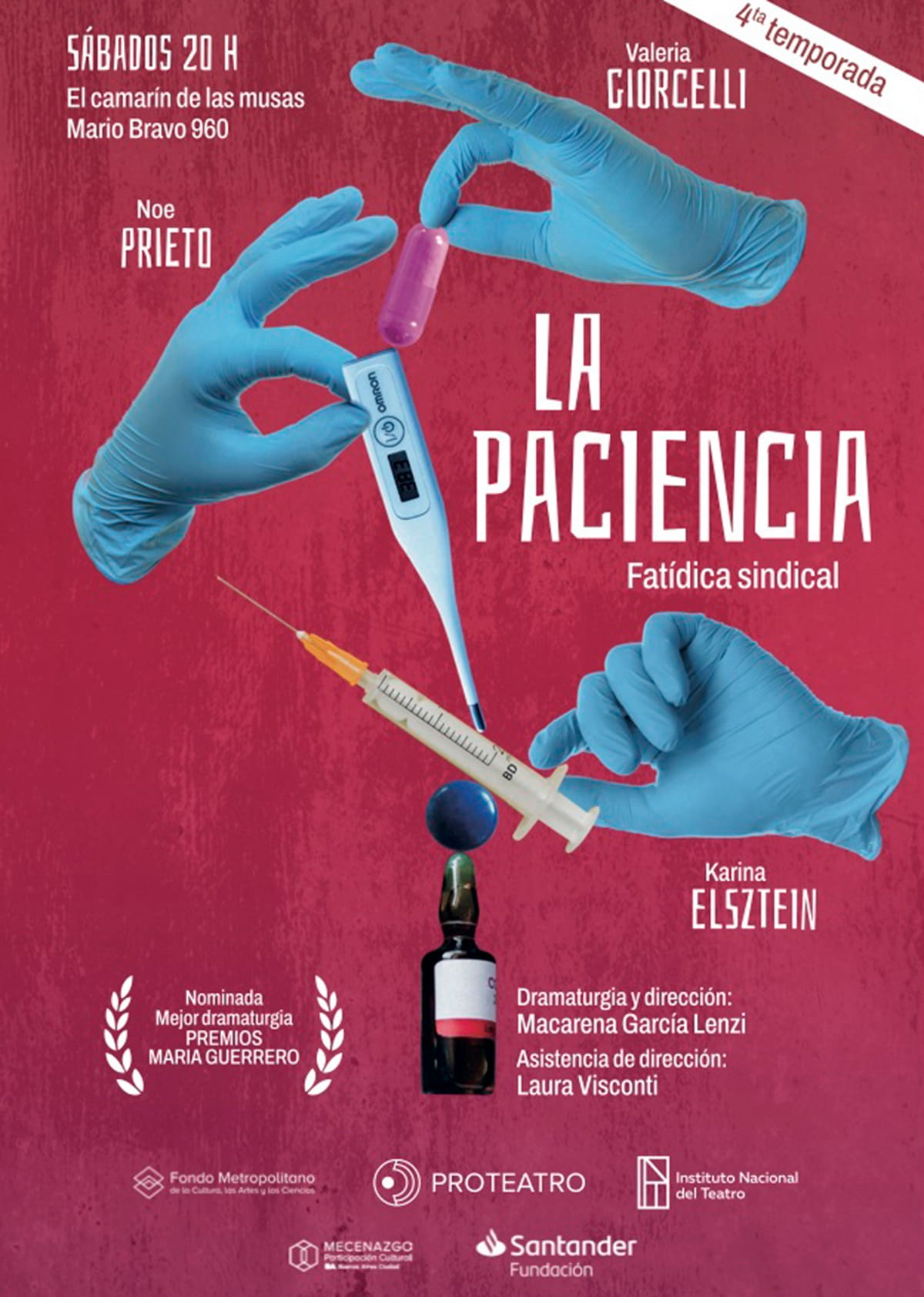 Póster de La paciencia en El Camarín de las Musas