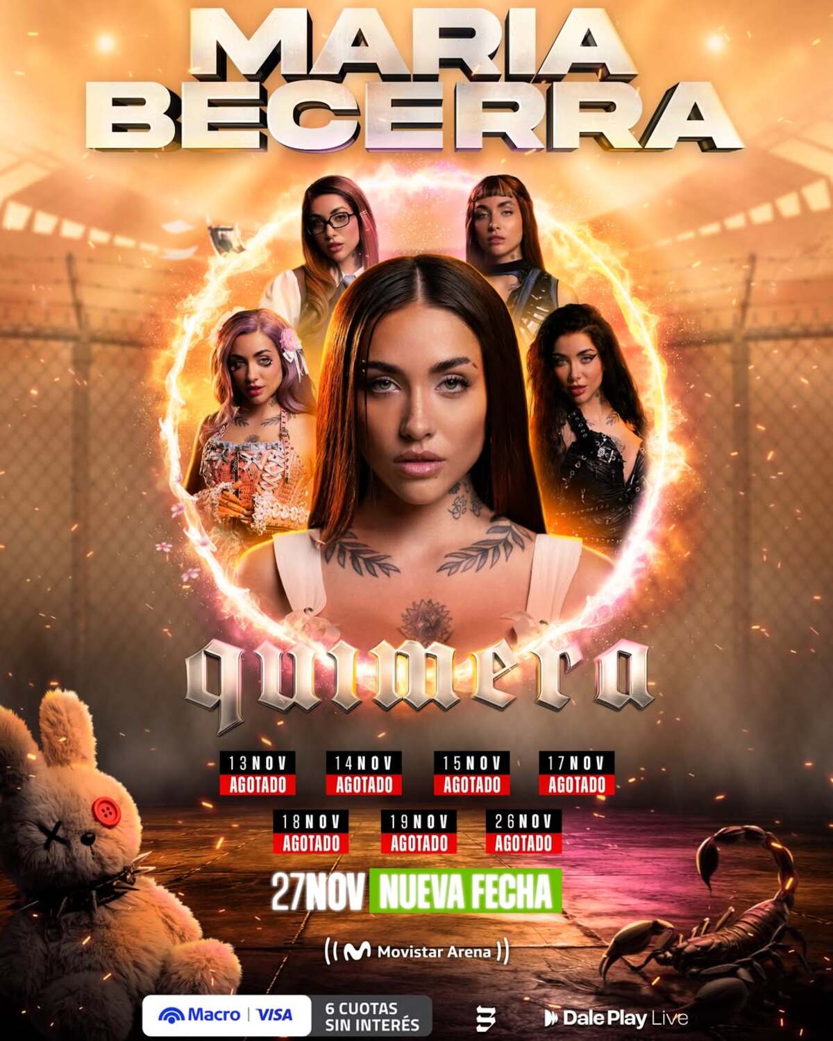 María Becerra en Movistar Arena