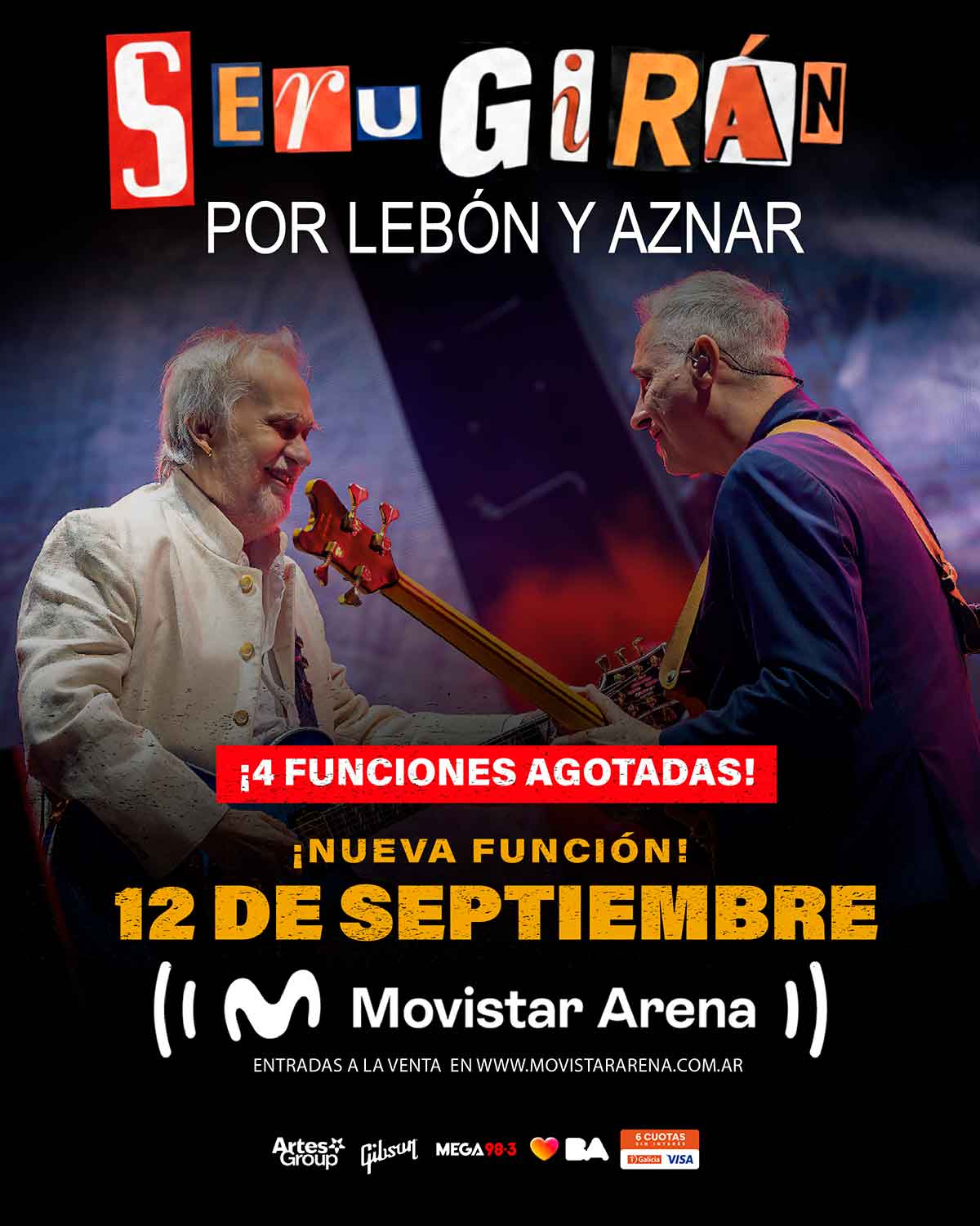 Serú Girán por Lebón y Aznar en Movistar Arena