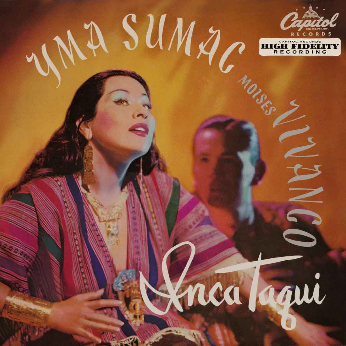 Portada de Inca Taqui, disco de Yma Súmac