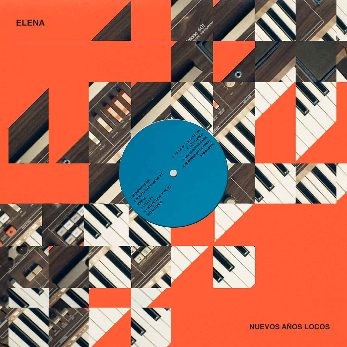 Tapa de Nuevos años locos, disco de Elena