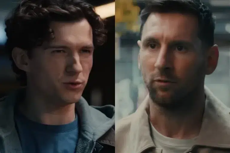 Tom Holland y Lionel Messi