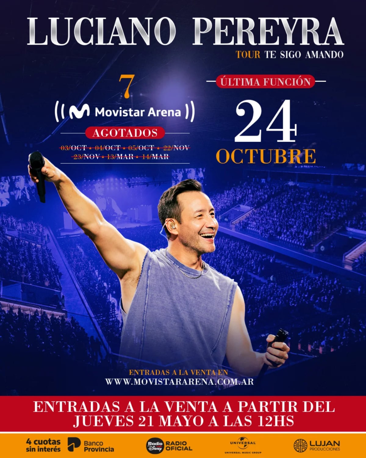 Luciano Pereyra en Movistar Arena