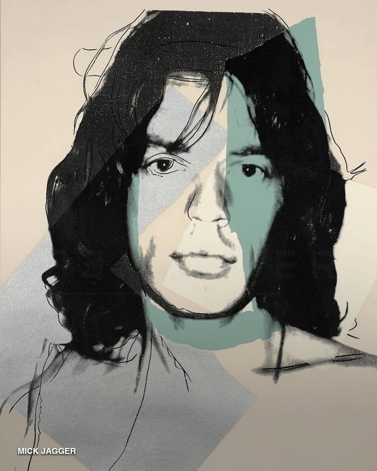 El retrato de Mick Jagger hecho por Andy Warhol