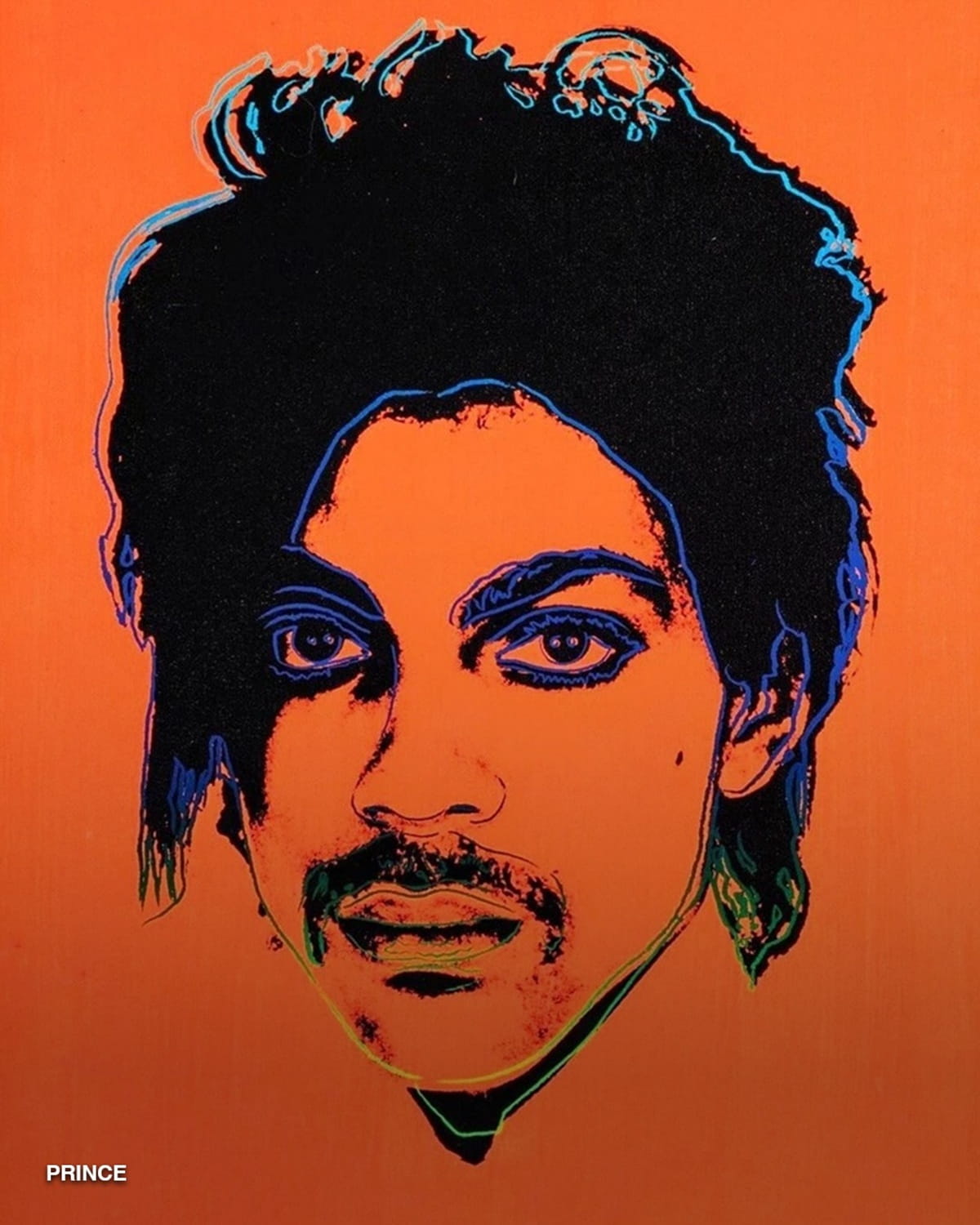 El retrato de Prince hecho por Andy Warhol