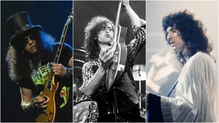 Los 10 mejores guitarristas de la historia según una encuesta Slash / Jimmy Page / Brian May