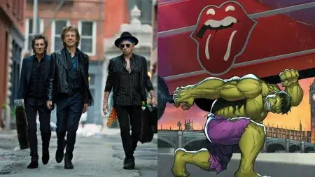 The Rolling Stones / Portada del álbum Foreign Tongues con Hulk