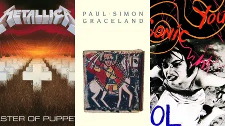 Los 10 mejores discos de 1986 según la crítica Metallica - Master of Puppets / Paul Simon - Graceland / Sonic Youth - EVOL