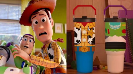 Cinemark lanza una colección de vasos inspirados en Toy Story 5 Toy Story 5 / Vasos térmicos de Cinemark Argentina