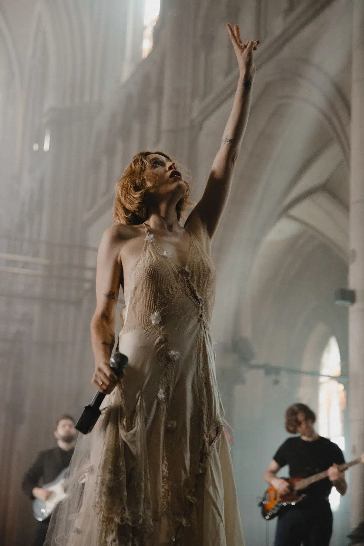 Fransia en su sesión grabada en la Iglesia de Santa Felicitas de Buenos Aires