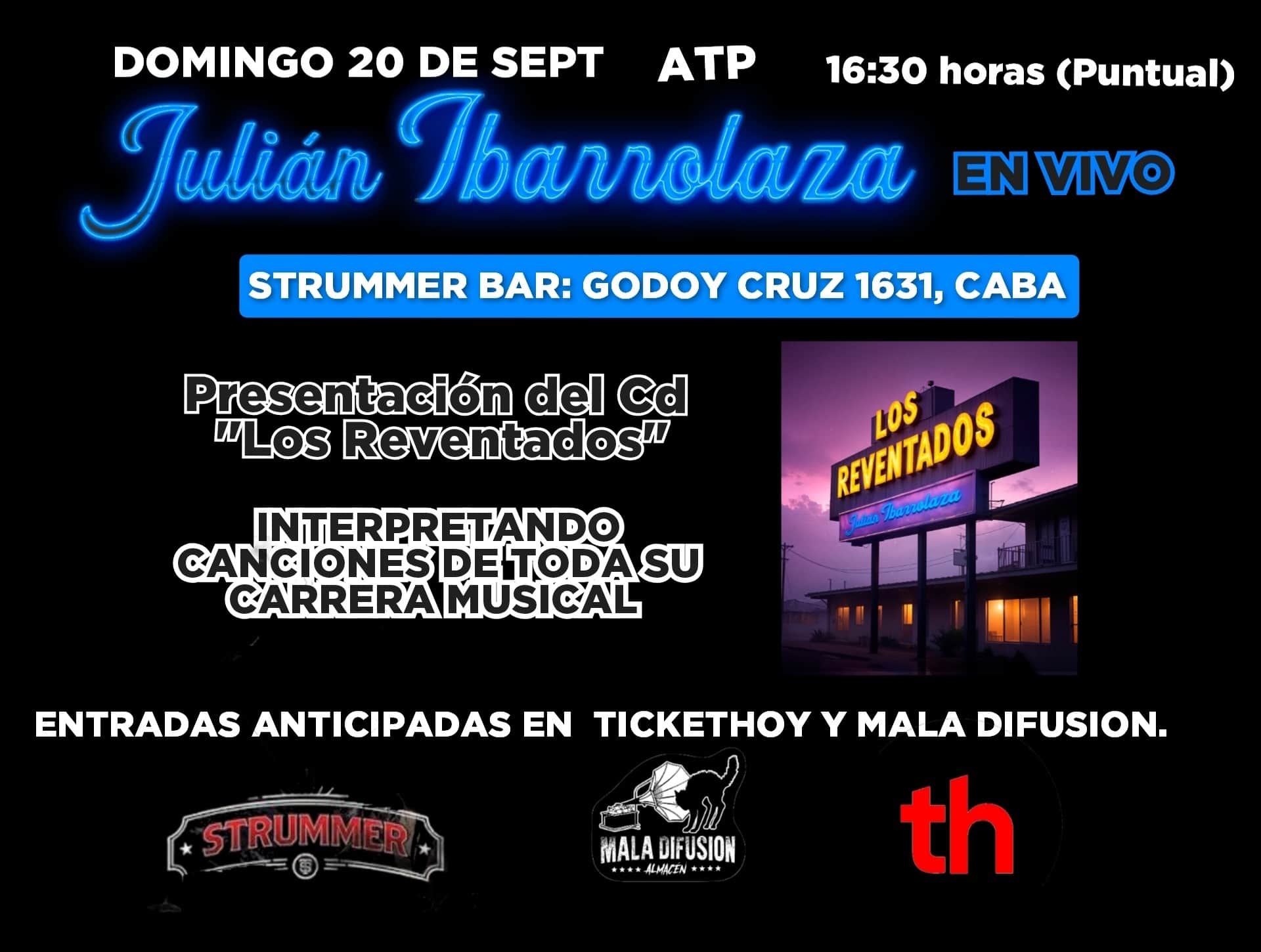 Julian Ibarrolaza en Strummer Bar