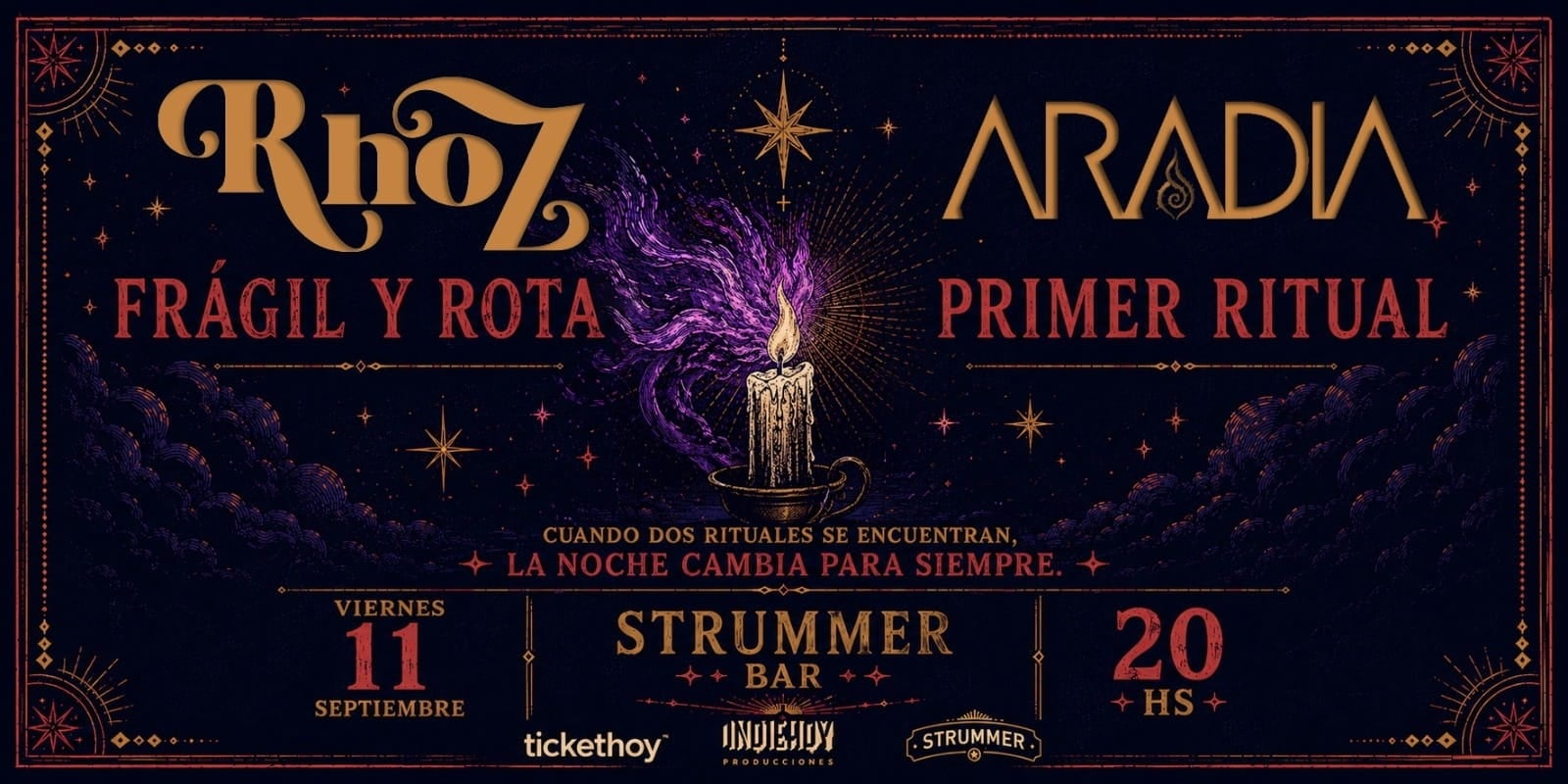 Rhoz + Aradia en Strummer Bar