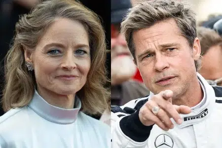 Jodie Foster dijo que la película F1 parece hecha con inteligencia artificial Jodie Foster / Brad Pitt en F1