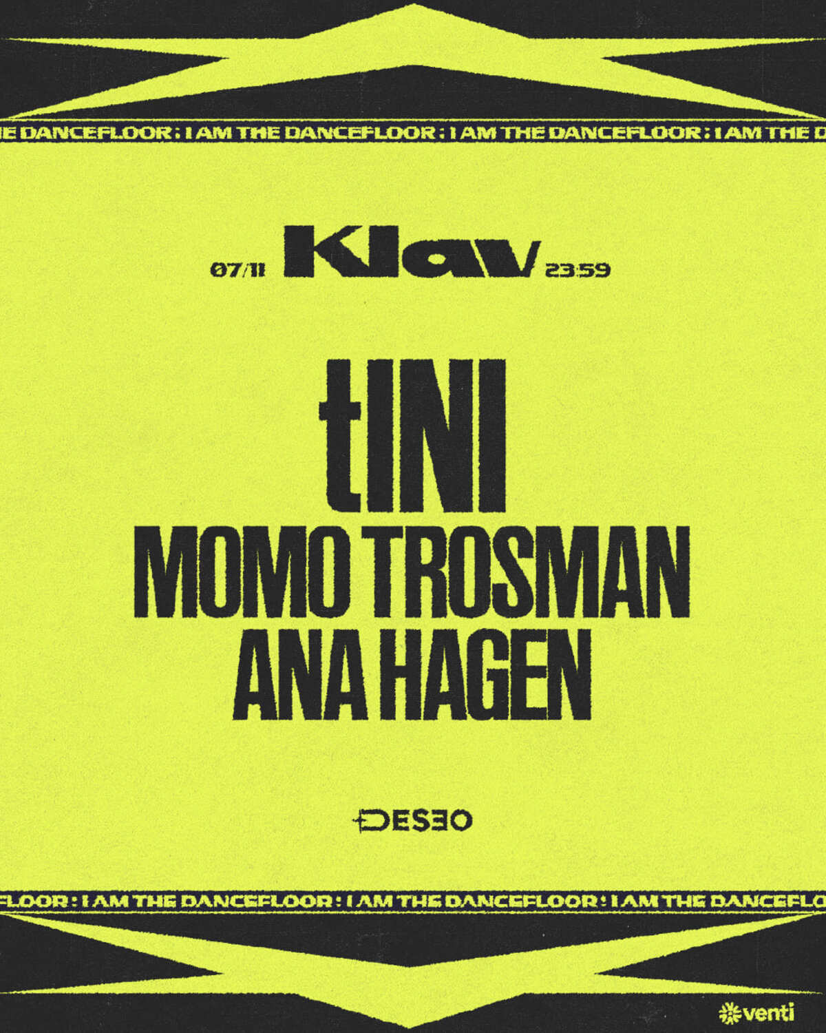 Klav: tINI, Momo Trosman y Ana Hagen en Deseo