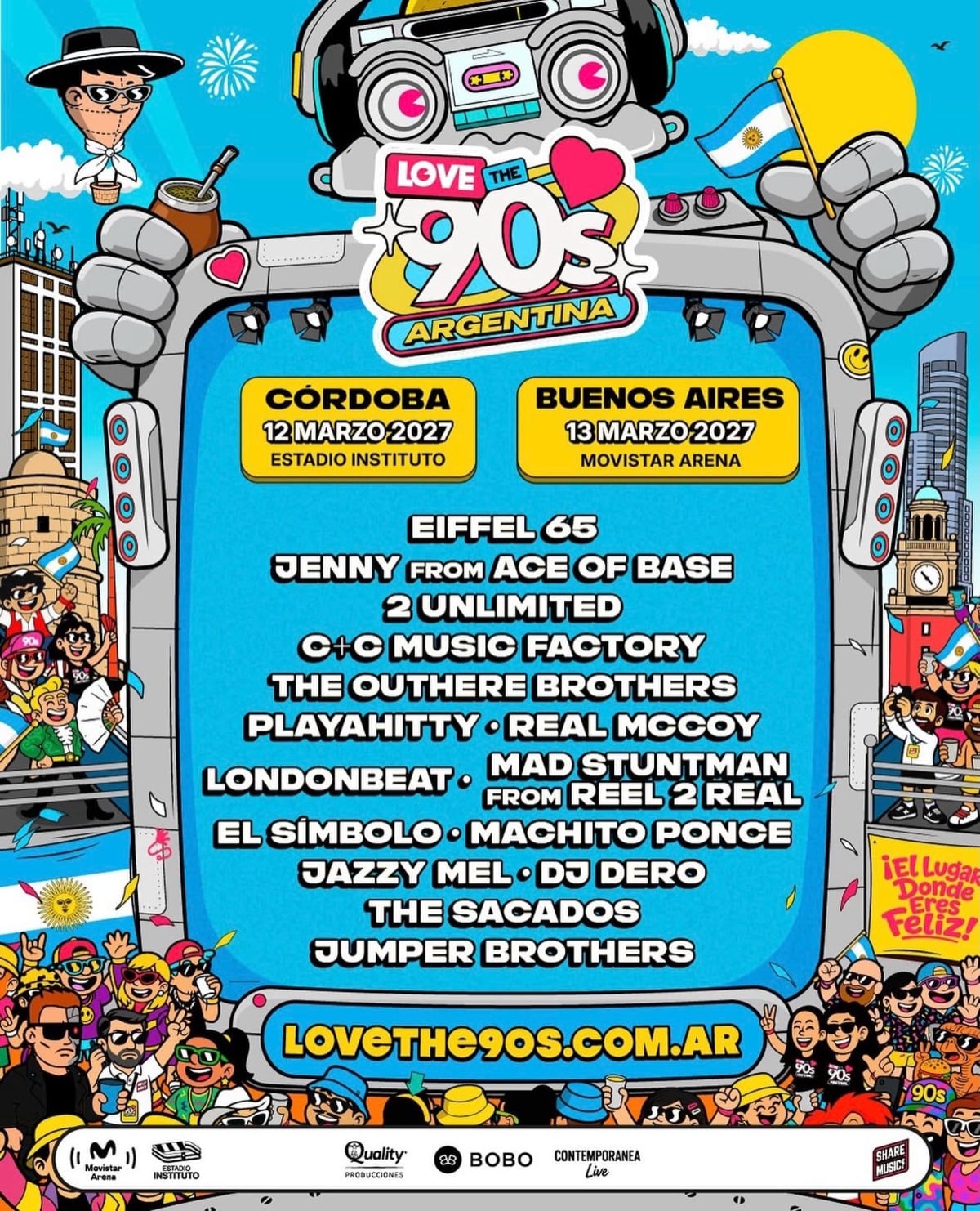 Love the 90s en Argentina