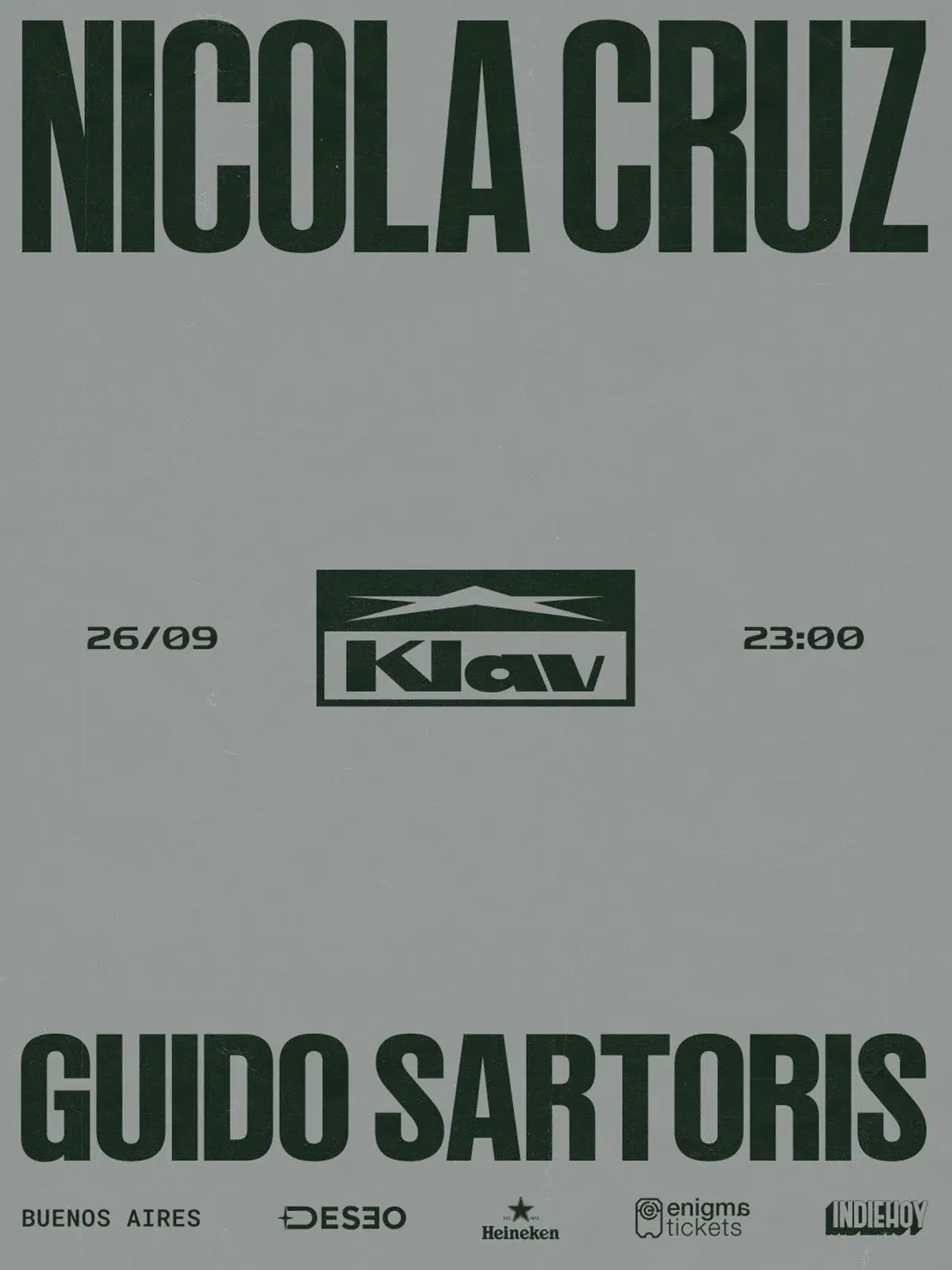Nicola Cruz en Argentina