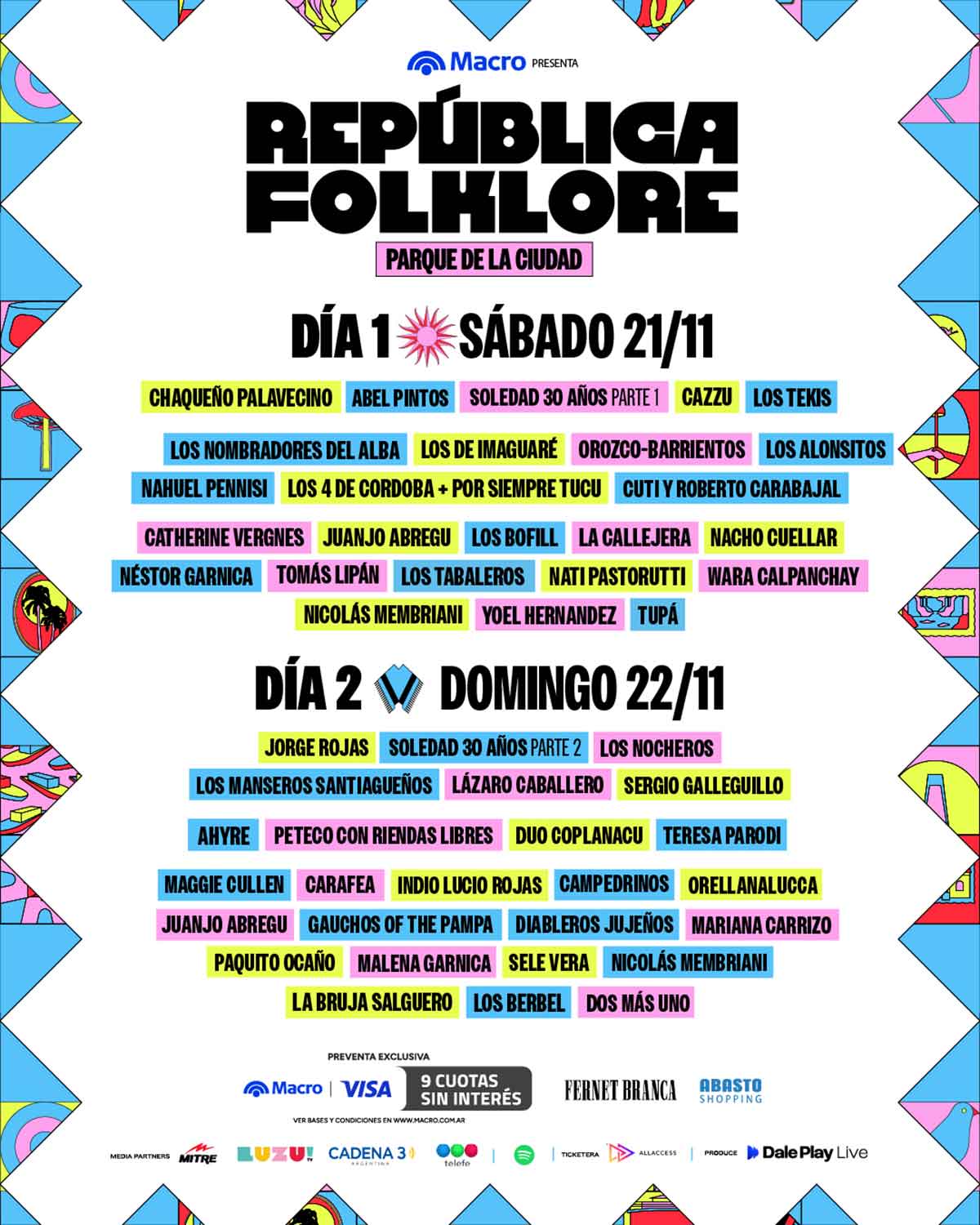 República Folklore 2026 en Parque de la Ciudad