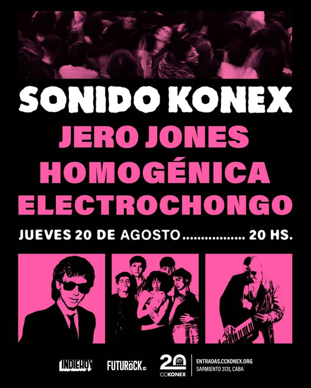 Homogénica + Electrochongo + Jero Jones en Konex