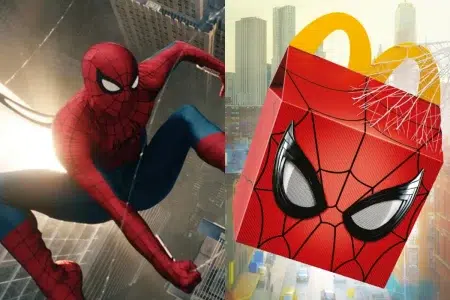 McDonald's presentó una colección dedicada a Spider-Man Spider-Man: Un nuevo día / La Cajia Feliz de McDonald's Argentina