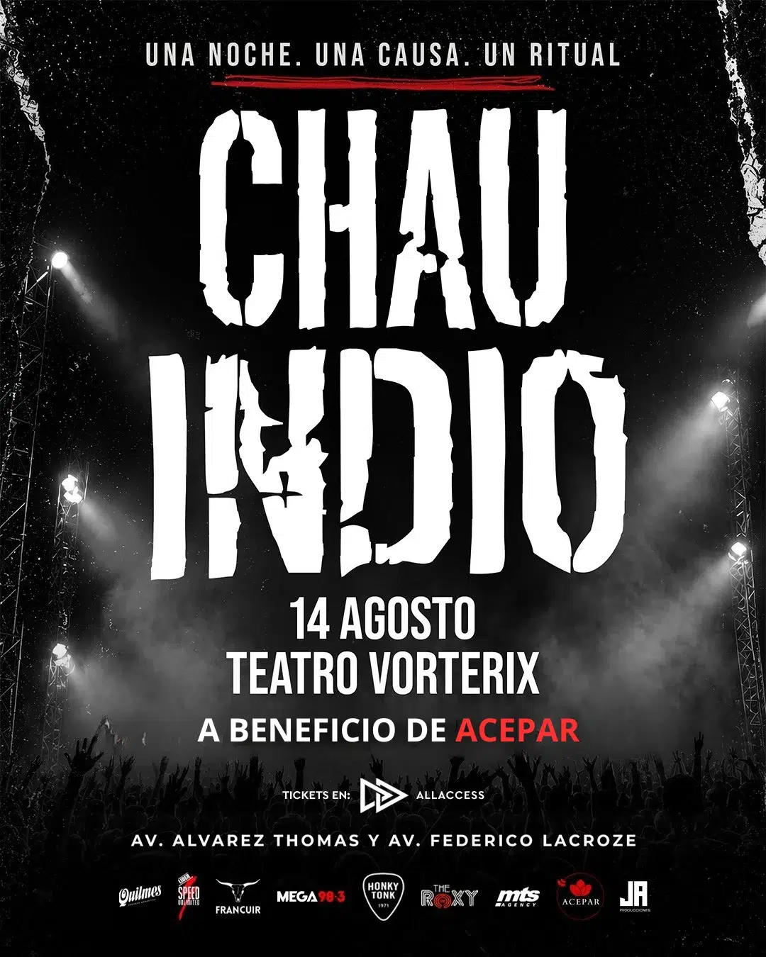 Chau Indio en Teatro Vorterix
