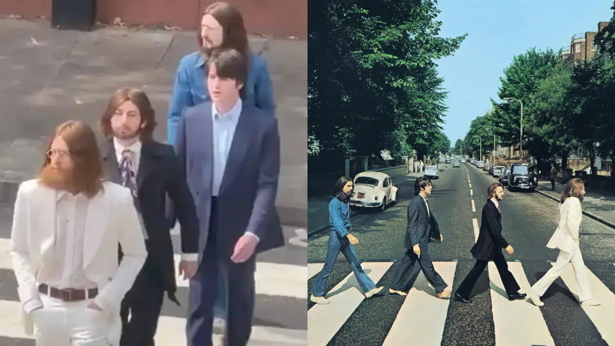 Los actores de las películas recrearon la portada de Abbey Road