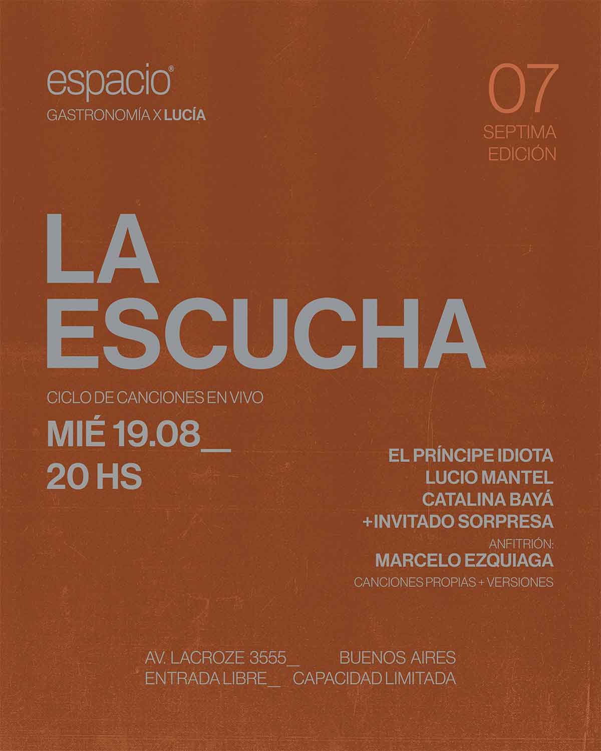 El Príncipe Idiota, Lucio Mantel y Catalina Bayá en Espacio Espacio