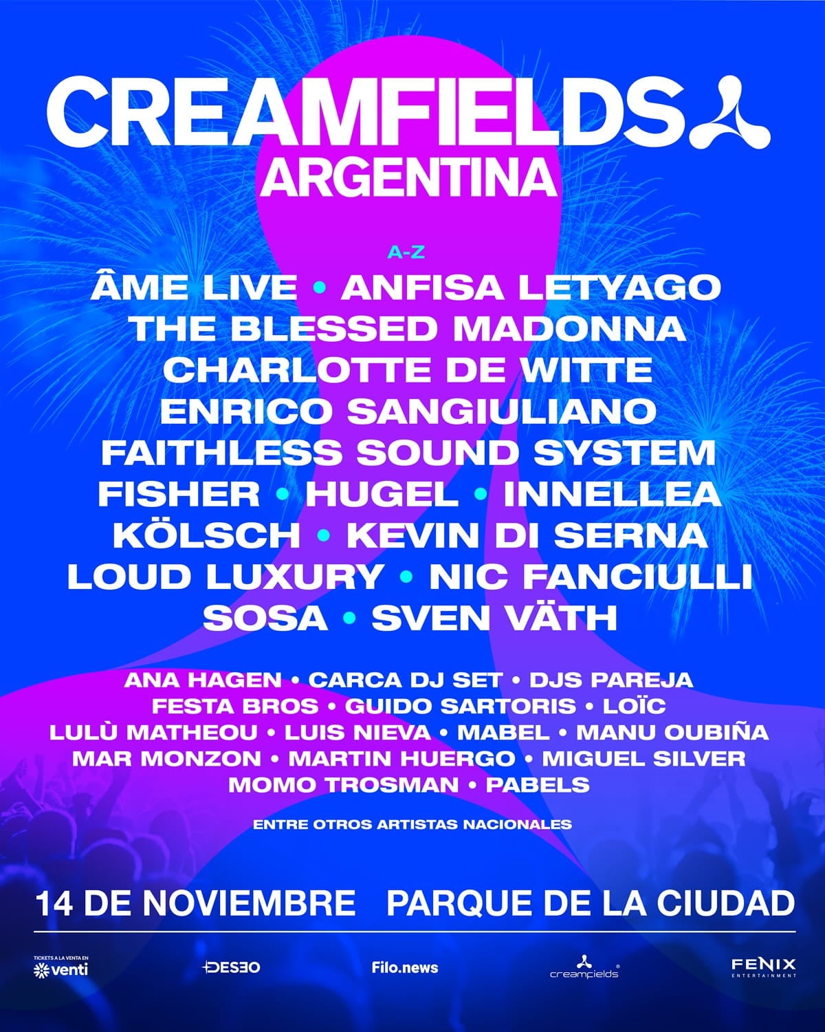 Lineup de Creamfields Argentina 2026